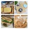 200 Pieces Bakery Bags with Window, 7.1 x 7.5 Inches Paper Donut Bags To Go, Pastry Bags for Baked Goods, Cookies, Treats, Candies, Sandwiches (Brown)